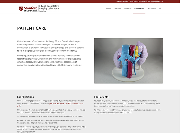 Patient Care page